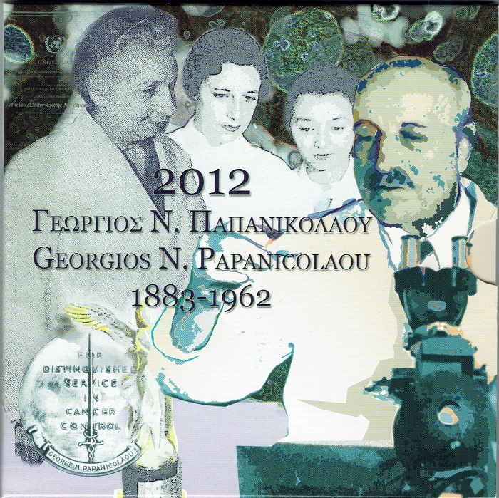 (afbeelding voor) Bu set Griekenland 2011 met de 10 euro Papanicolaou